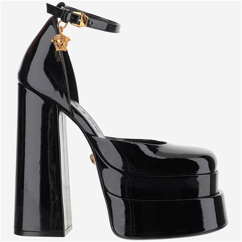 versace medusa hair slide|versace medusa platform pumps.